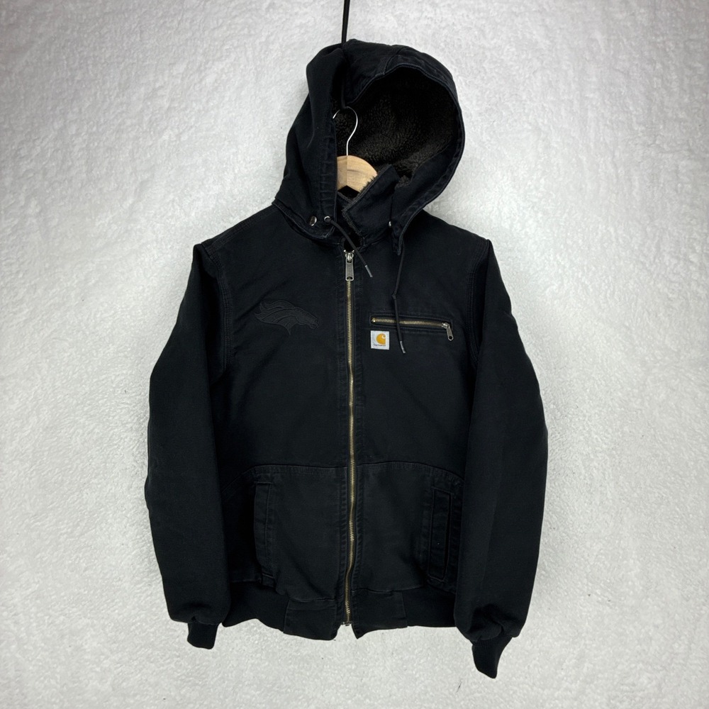 Carhartt x Denver Broncos Wildwood Jacket Womens Medium 100815 001 Black Collab